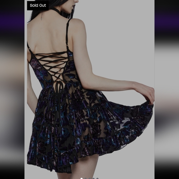 Dolls Kill Widow Mini Dress - Picture 3 of 11